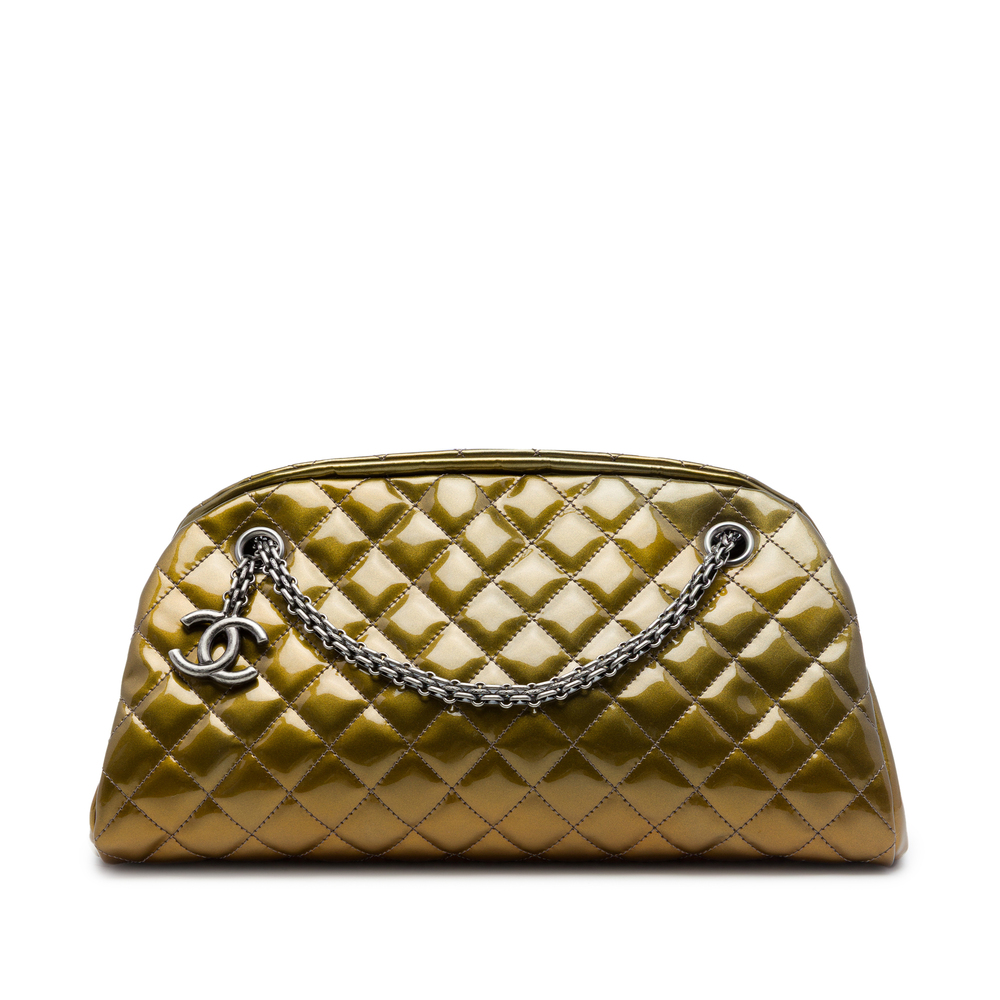 Pre-Loved Chanel Medium Patent Ombre Just Mademoiselle Bowling Bag